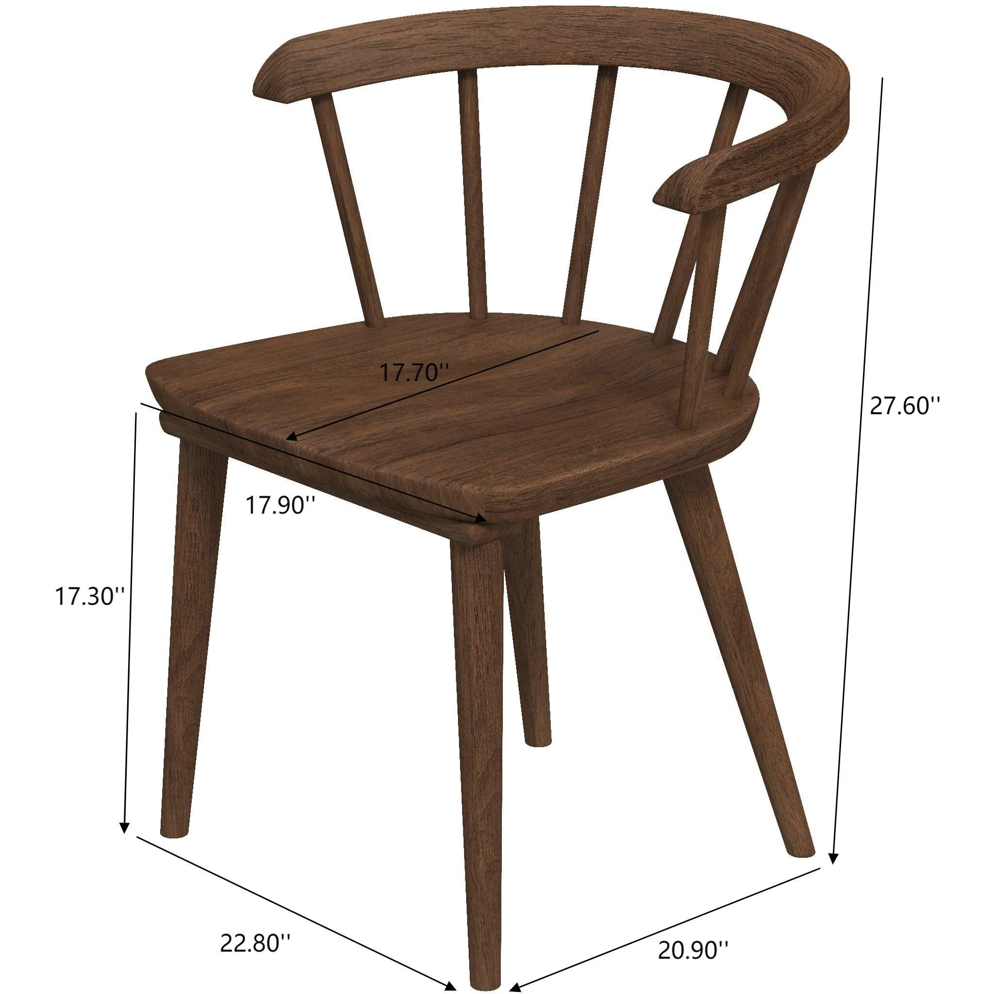Kingsley - Dining Chair (Set of 2) - Brown - Image 10