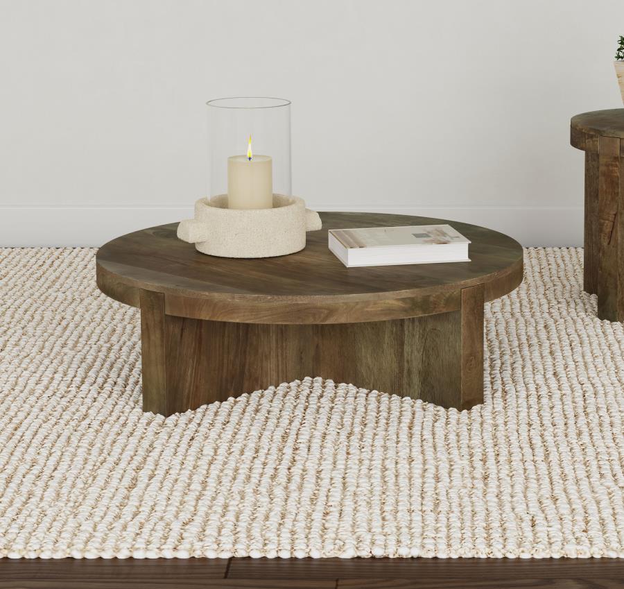 Kinkaid - Round Solid Mango Wood Table - Image 3