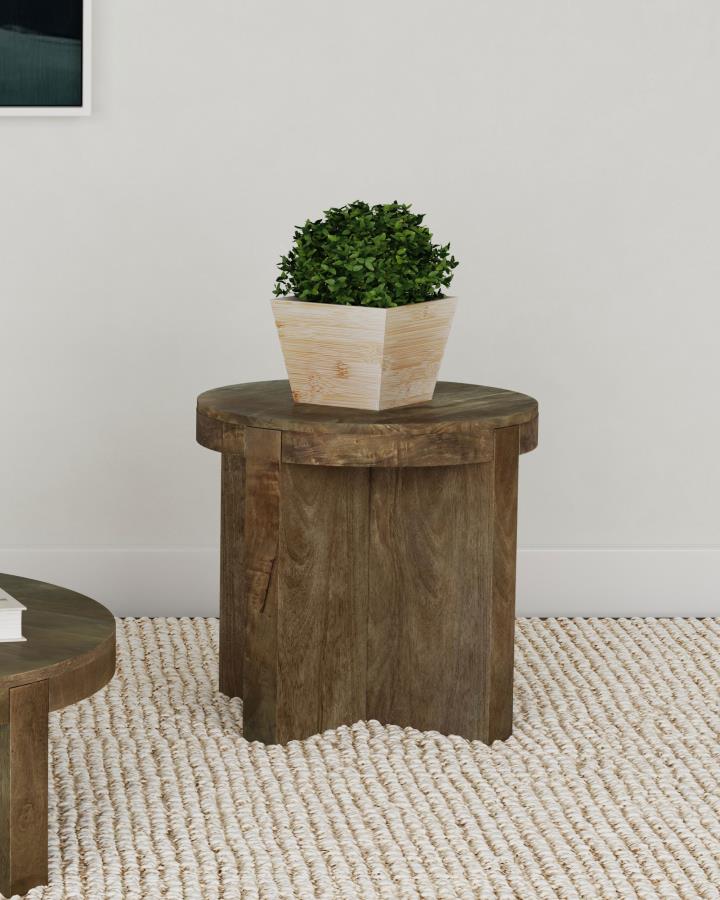 Kinkaid - Round Solid Mango Wood Table - Image 4