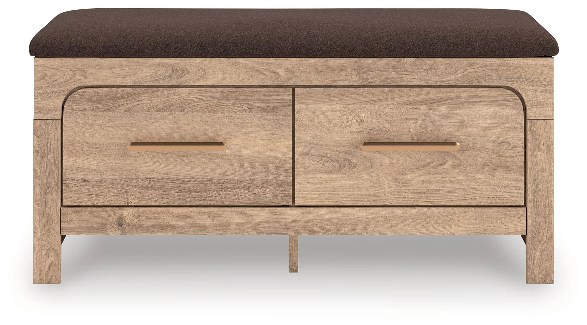 Kinlanni - Bedroom Upholstered Storage Bench - Tan / Brown - Image 9