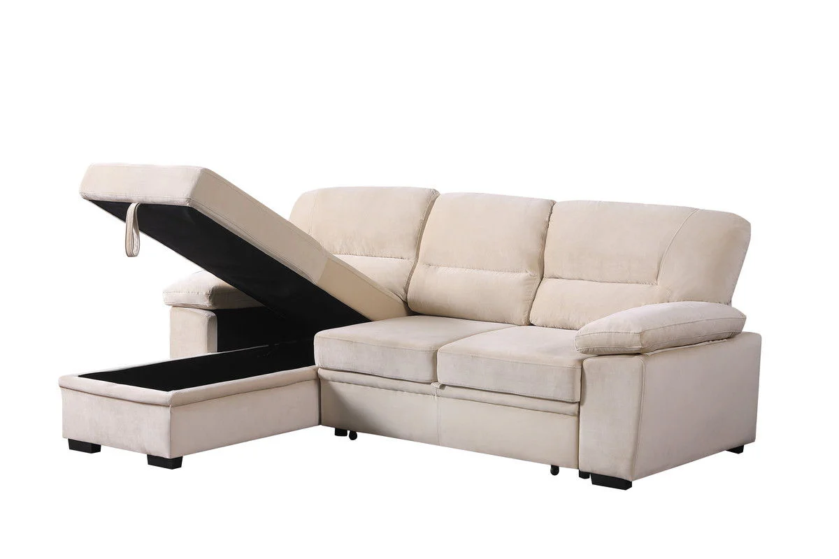 Kipling - Reversible Sleeper Sectional Sofa Chaise - Image 23