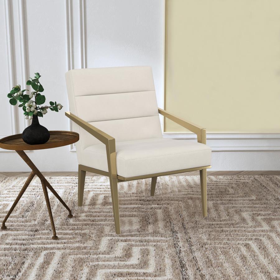 Kirra - Upholstered Metal Arm Accent Chair - Image 3