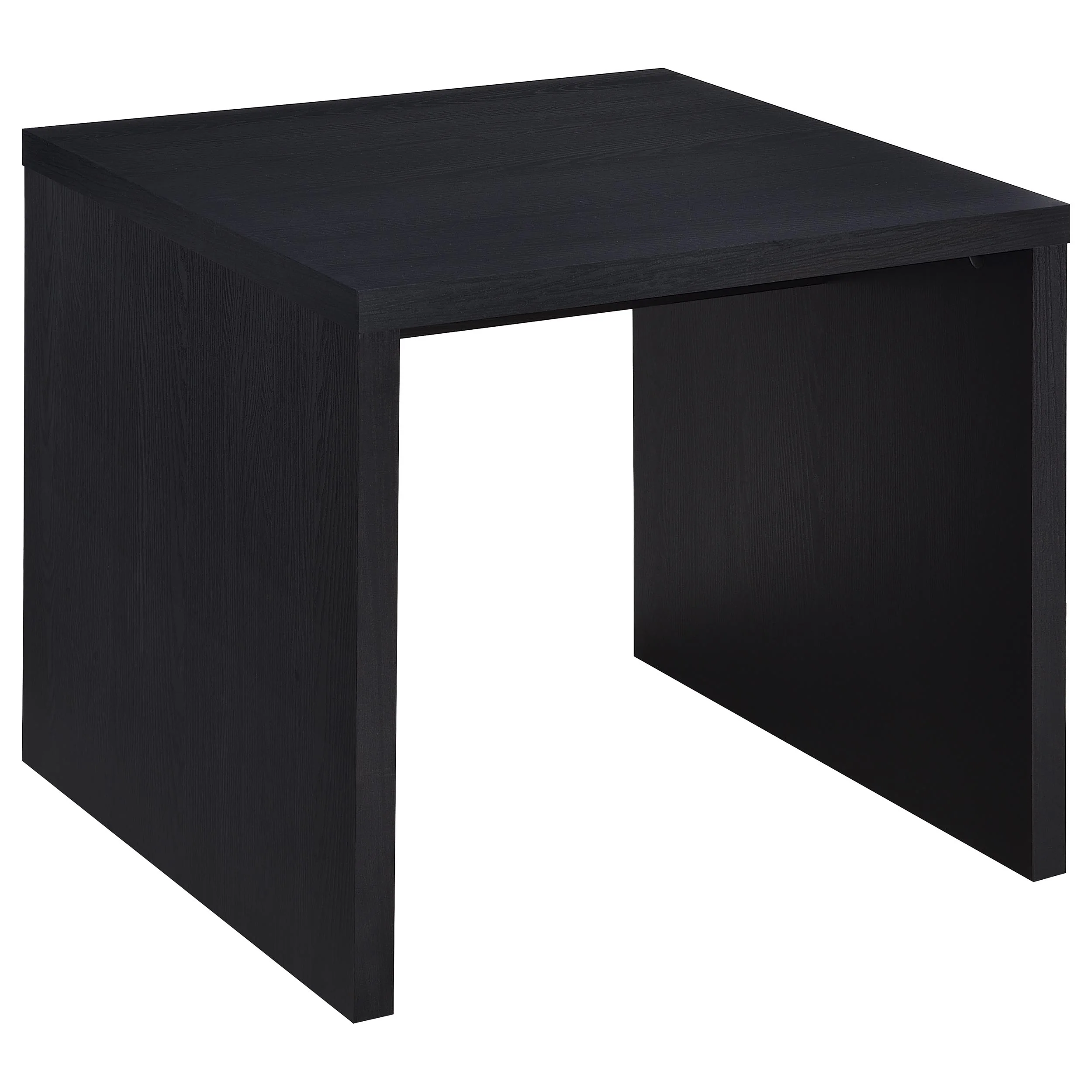 Knapp - Engineered Wood Square Side End Table - Black - Image 10
