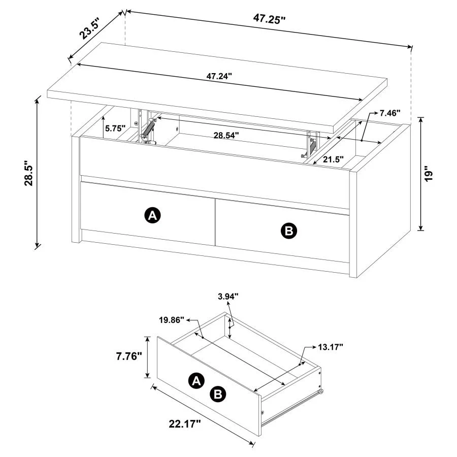 Knapp - Lift Top Table Set - Image 35