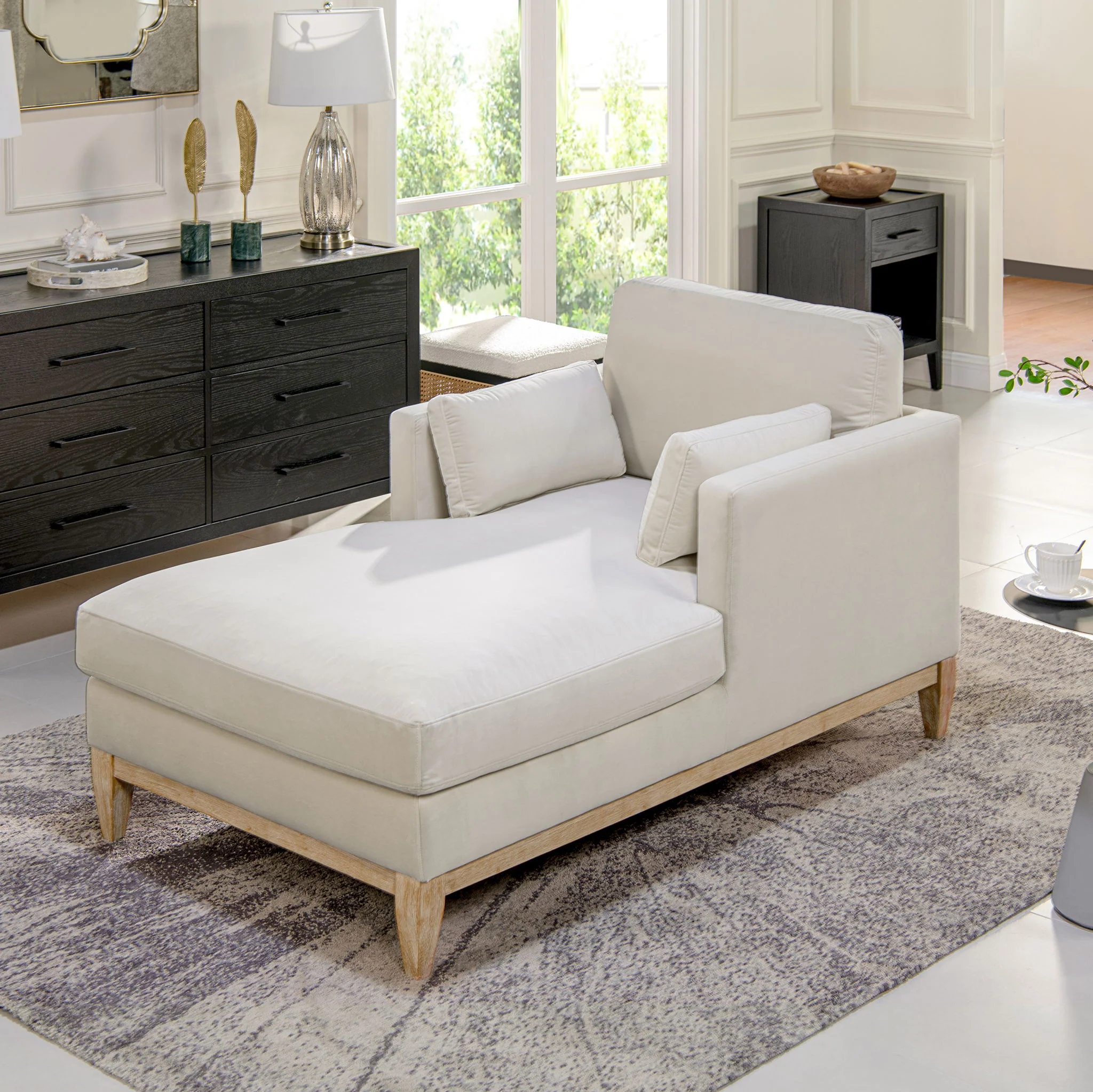 Knox - Modern Farmhouse Chaise Lounge Chair - Image 6