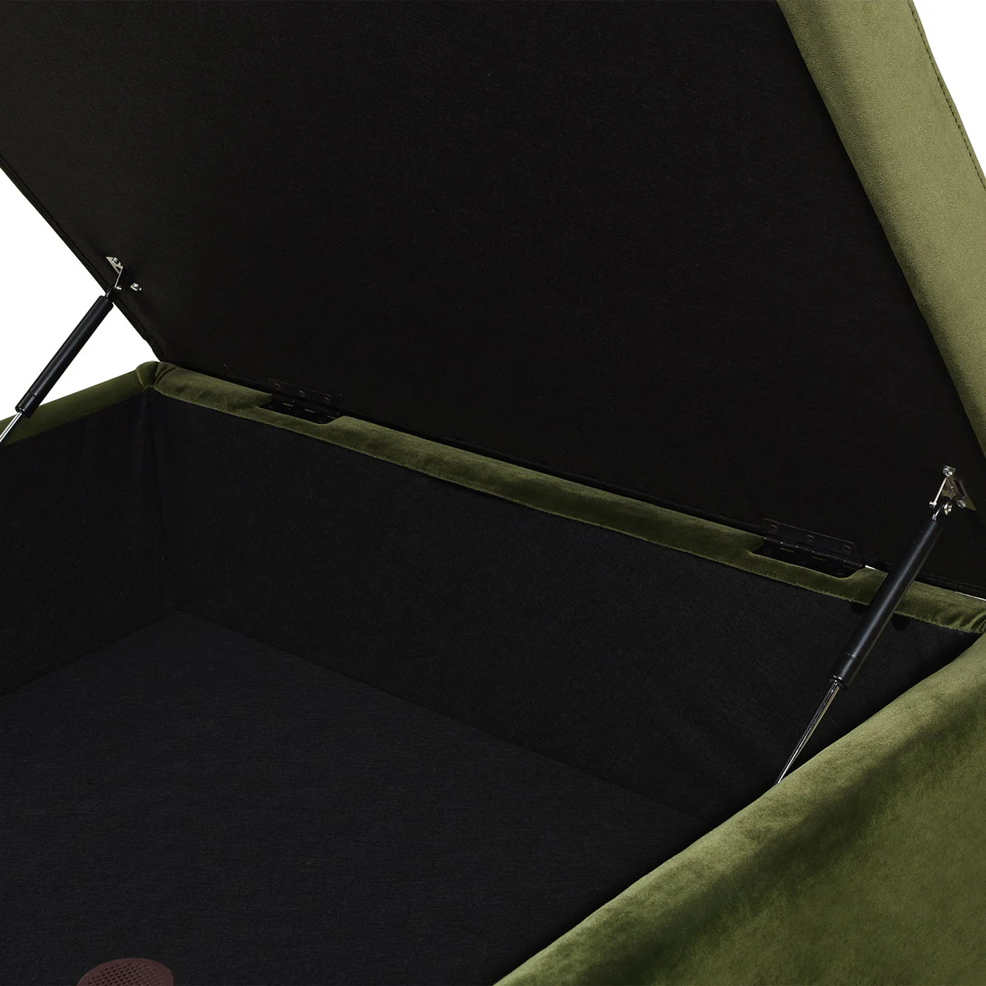 Knox - Square Storage Cocktail Ottoman - Olive Green - Image 12