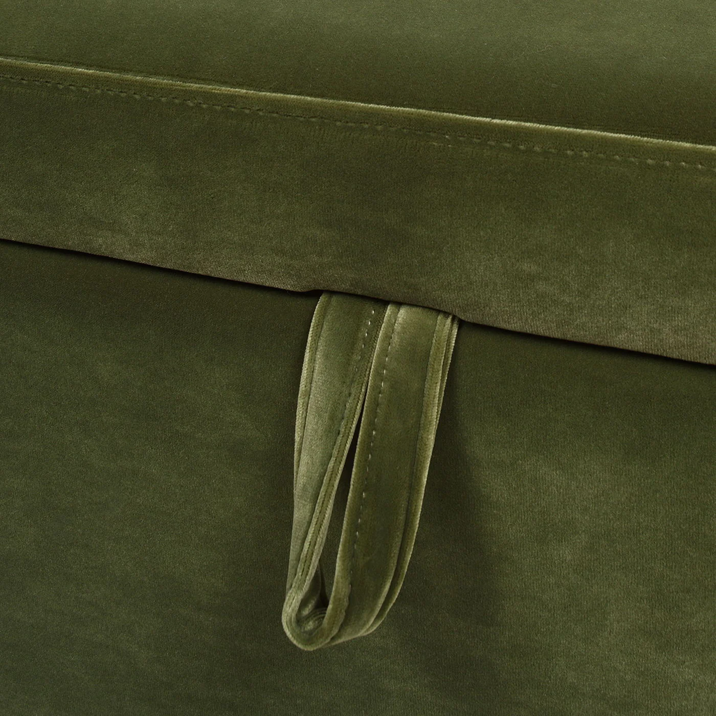 Knox - Square Storage Cocktail Ottoman - Olive Green - Image 14