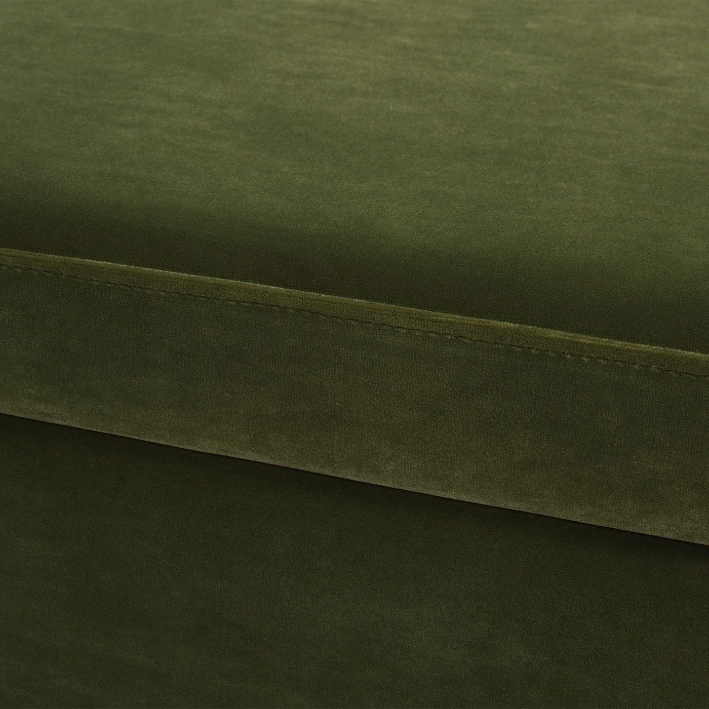 Knox - Square Storage Cocktail Ottoman - Olive Green - Image 6