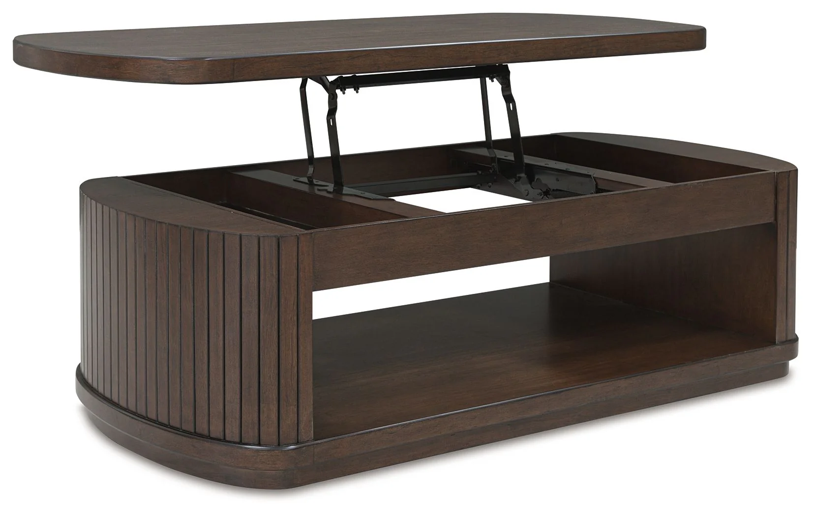 Korestone - Lift Top Cocktail Table - Dark Brown - Image 10