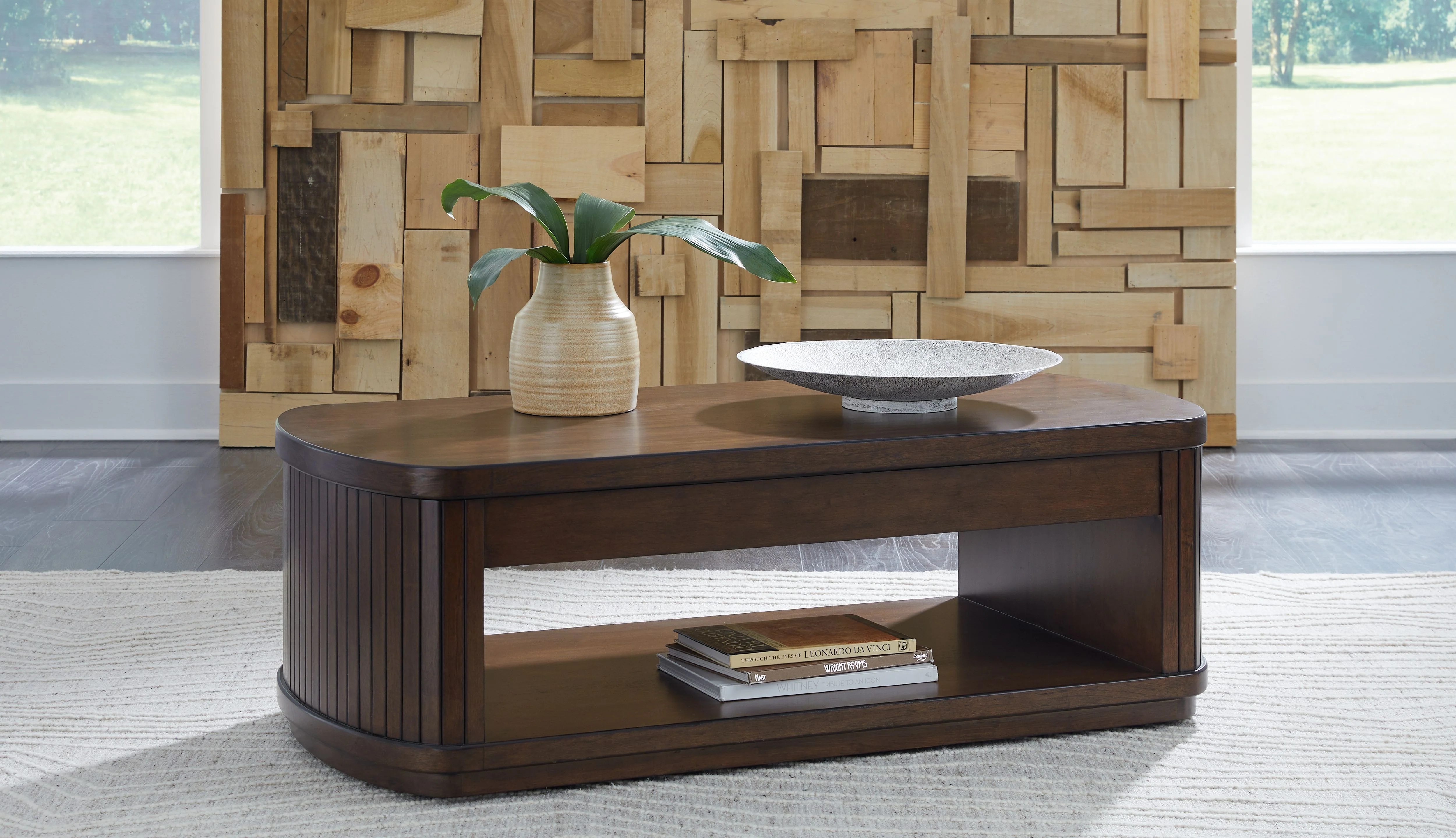 Korestone - Lift Top Cocktail Table - Dark Brown - Image 11