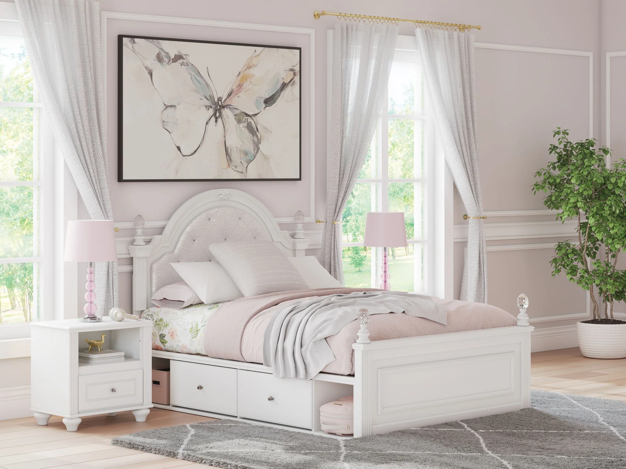 Kozlani - Upholstered Panel Storage Bed - Image 4