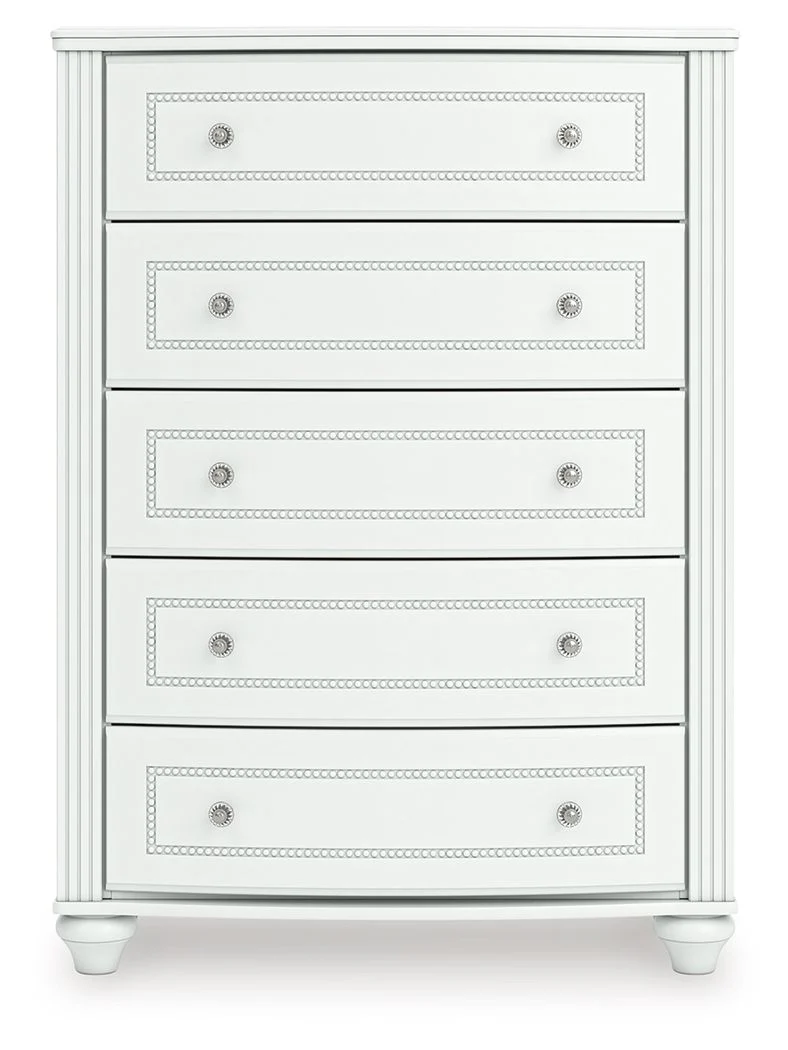 Kozlani - Five Drawer Chest - White - Image 10