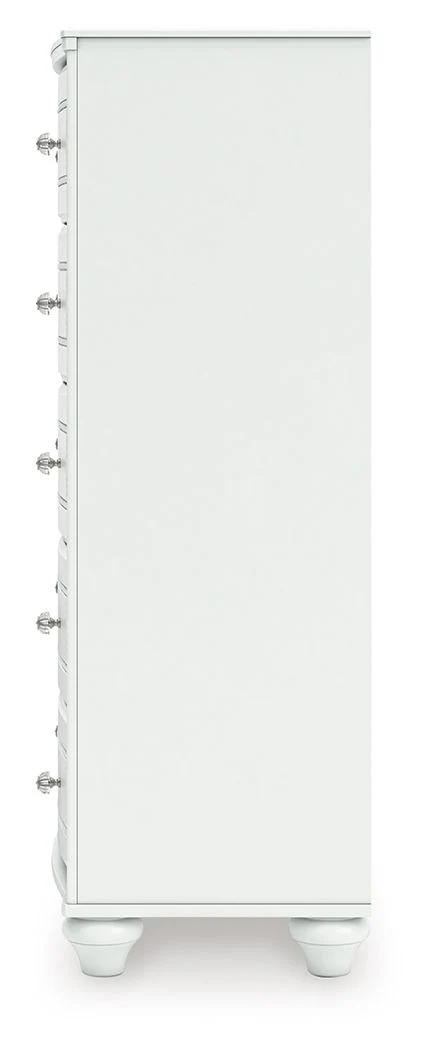 Kozlani - Five Drawer Chest - White - Image 3
