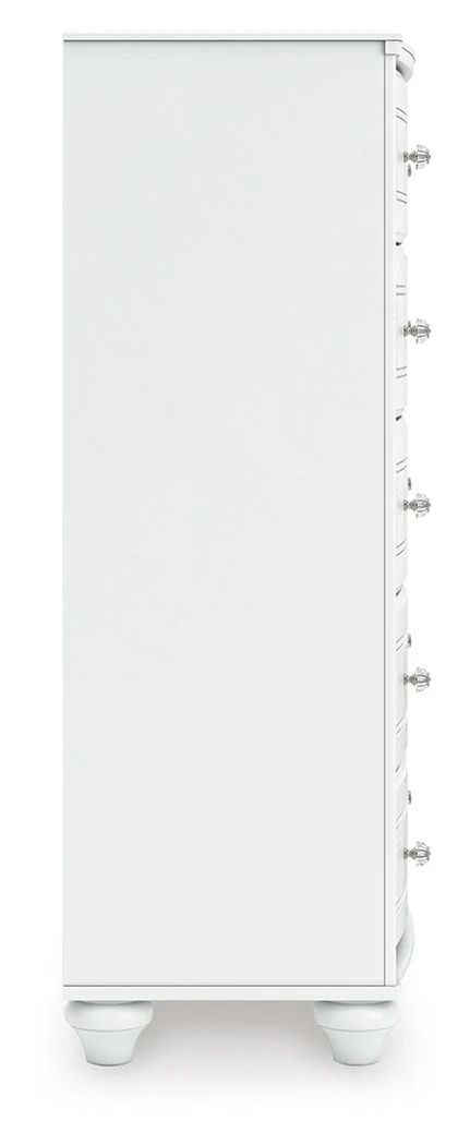 Kozlani - Five Drawer Chest - White - Image 4