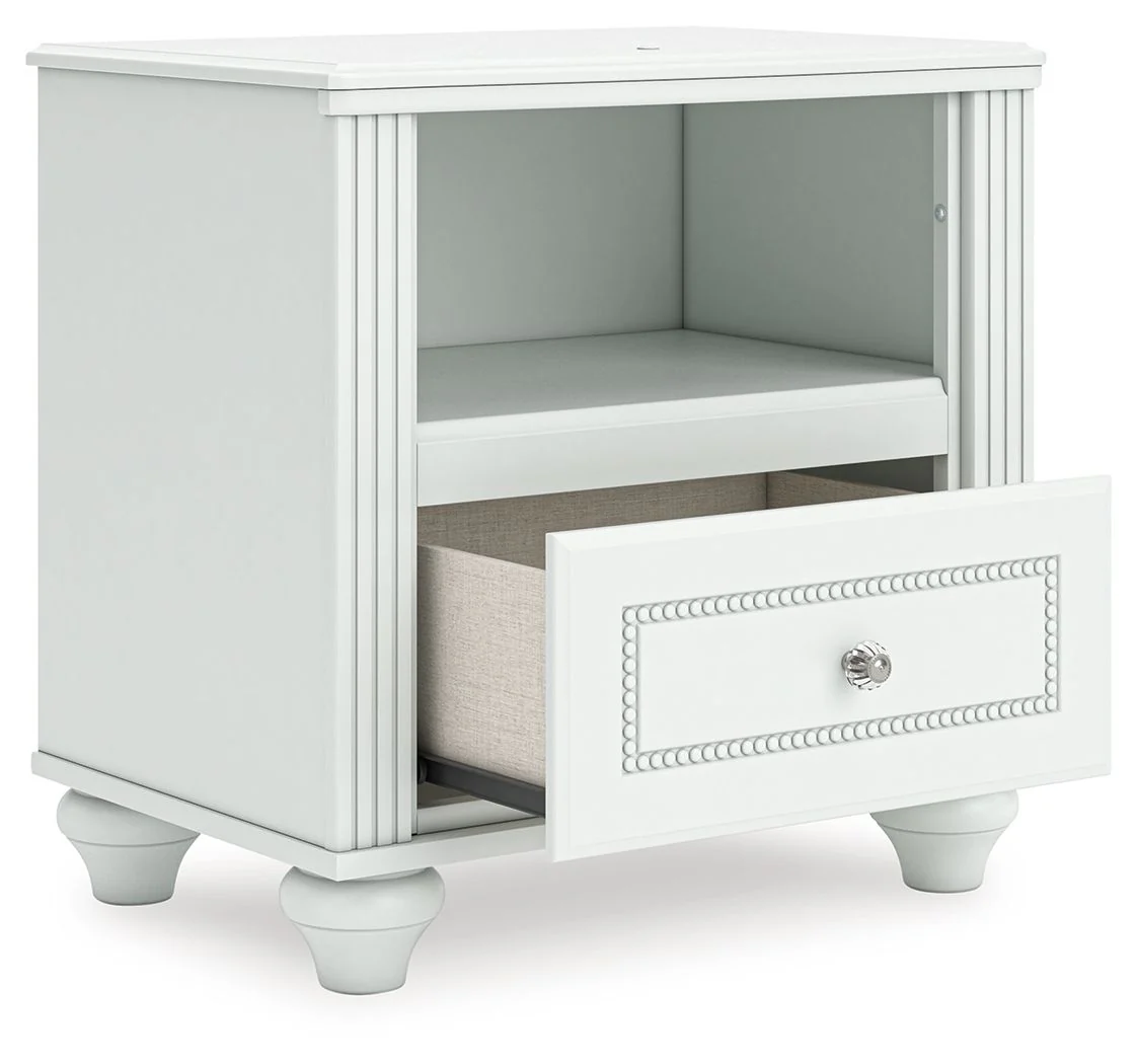 Kozlani - One Drawer Night Stand - White - Image 4