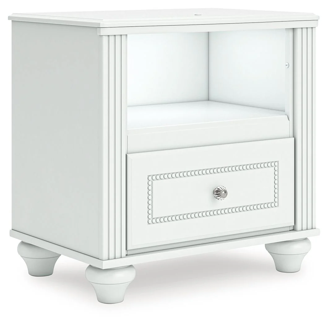 Kozlani - One Drawer Night Stand - White - Image 5