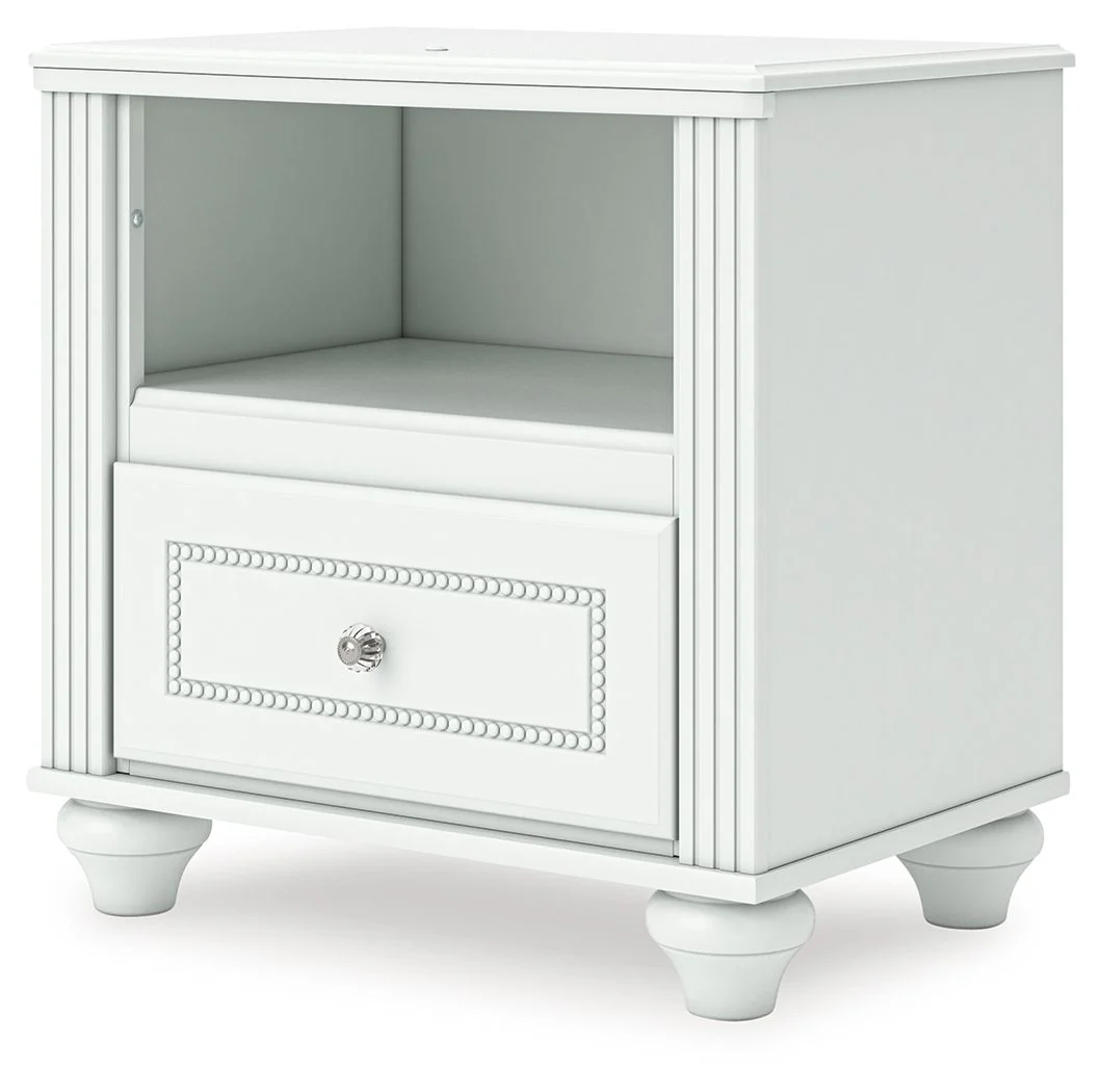 Kozlani - One Drawer Night Stand - White - Image 8