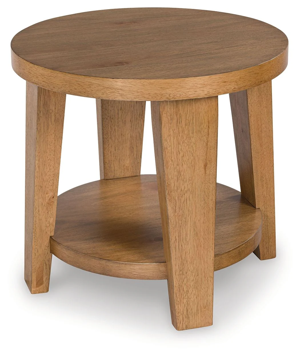Kristiland - Round End Table - Light Brown - Image 2