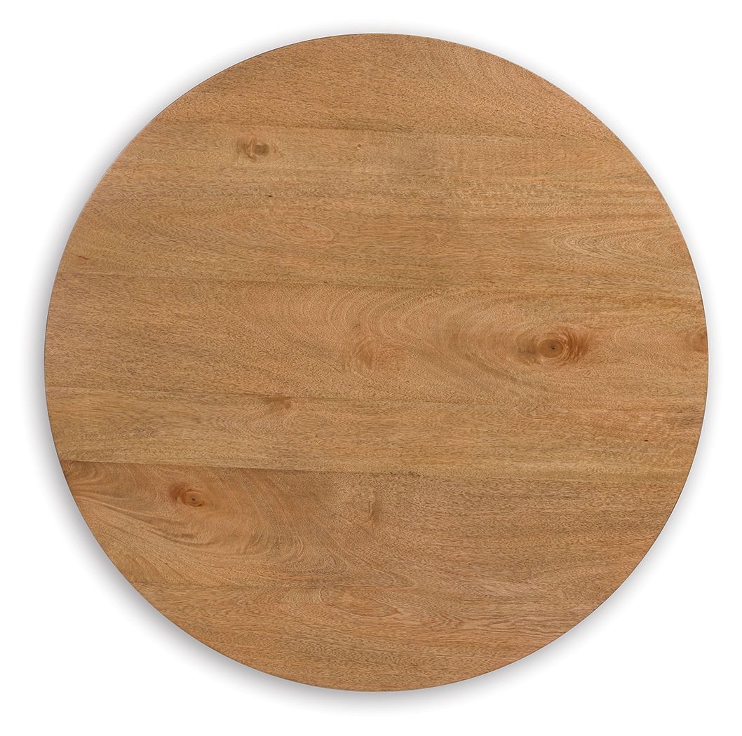 Kristiland - Round End Table - Light Brown - Image 3