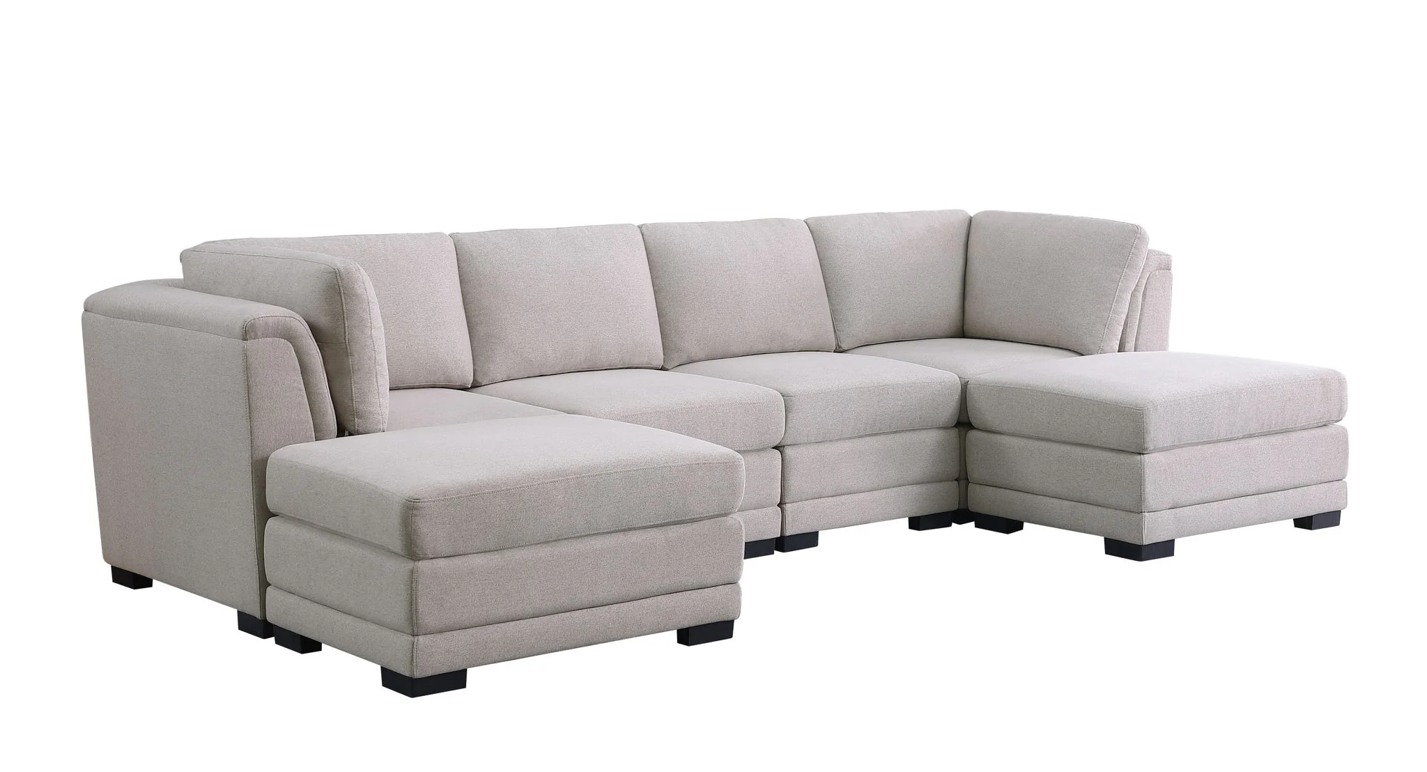 Kristin - Fabric Reversible Sectional Sofa - Image 2