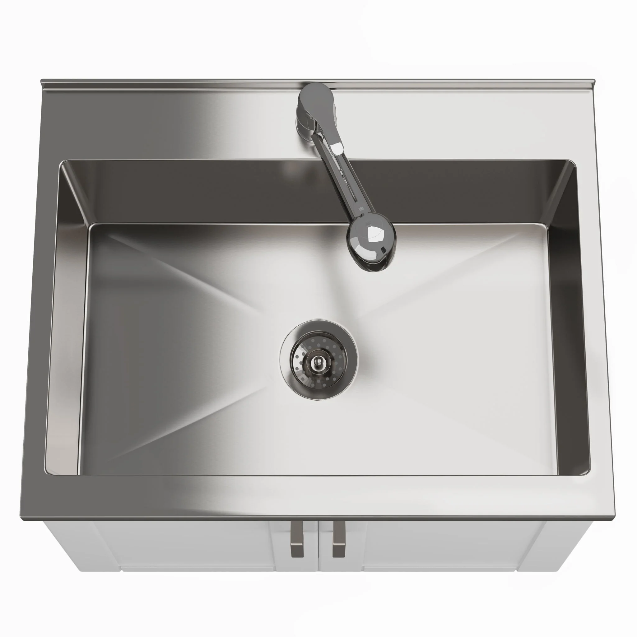 Kyle - Laundry Cabinet & Faucet And Stainless Steel Sink - Image 11