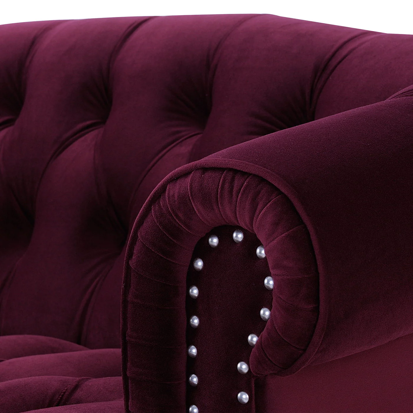 La Rosa - Victorian Chesterfield Loveseat - Image 10