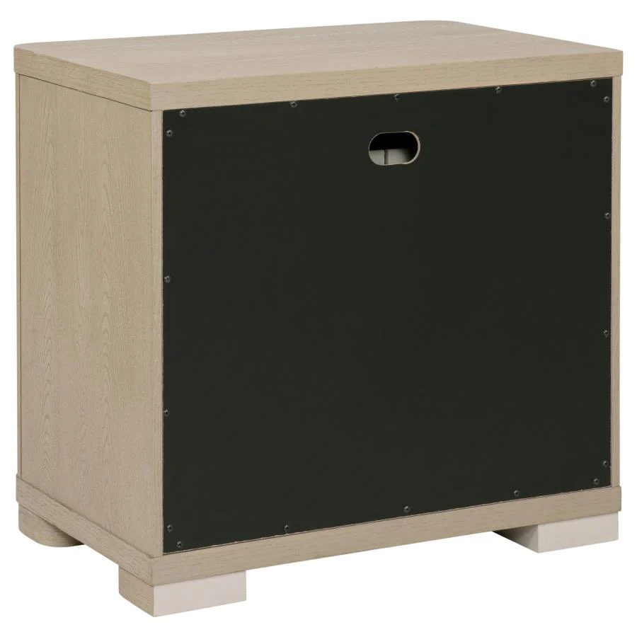Ladera - 2-Drawer Nightstand Bedside Table - Light Elm - Image 6