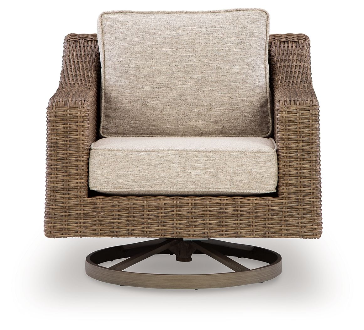 Laguna Heights - Swivel Lounge With Cushion - Beige - Image 4