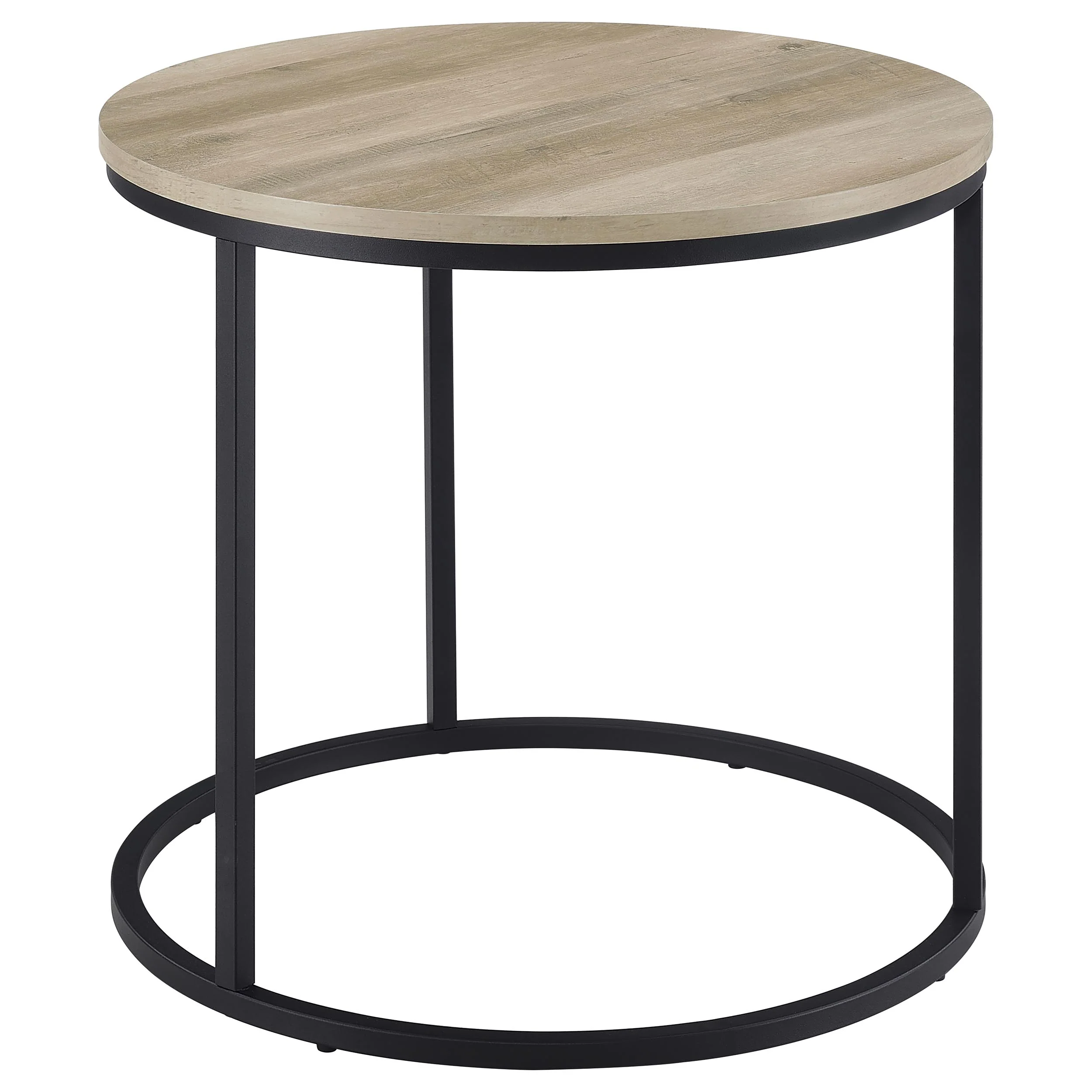 Lainey - Round Faux Marble Side End Table - Image 17