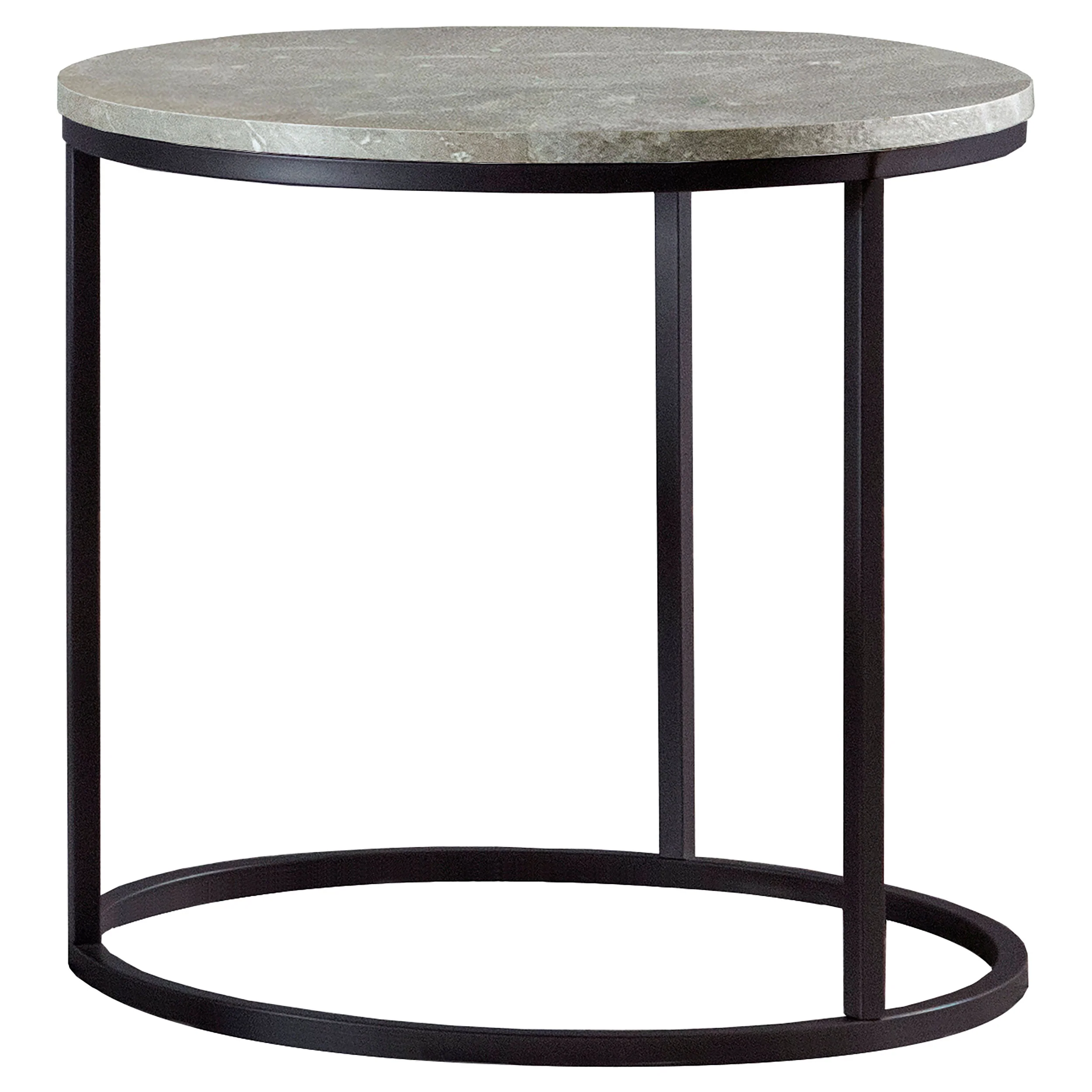 Lainey - Round Faux Marble Side End Table - Image 18