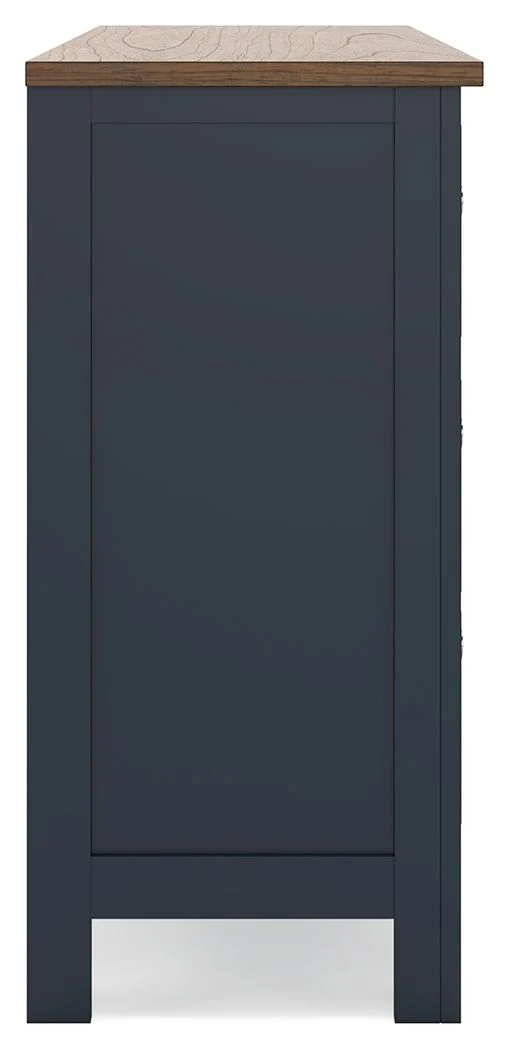 Landocken - Dresser - Brown / Blue - Image 11