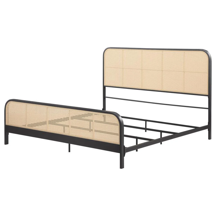 Lanewood - Open Cane Rattan Metal Bed - Image 13