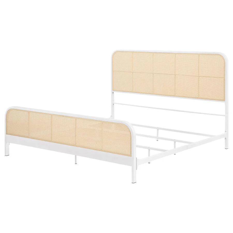 Lanewood - Open Cane Rattan Metal Bed - Image 15
