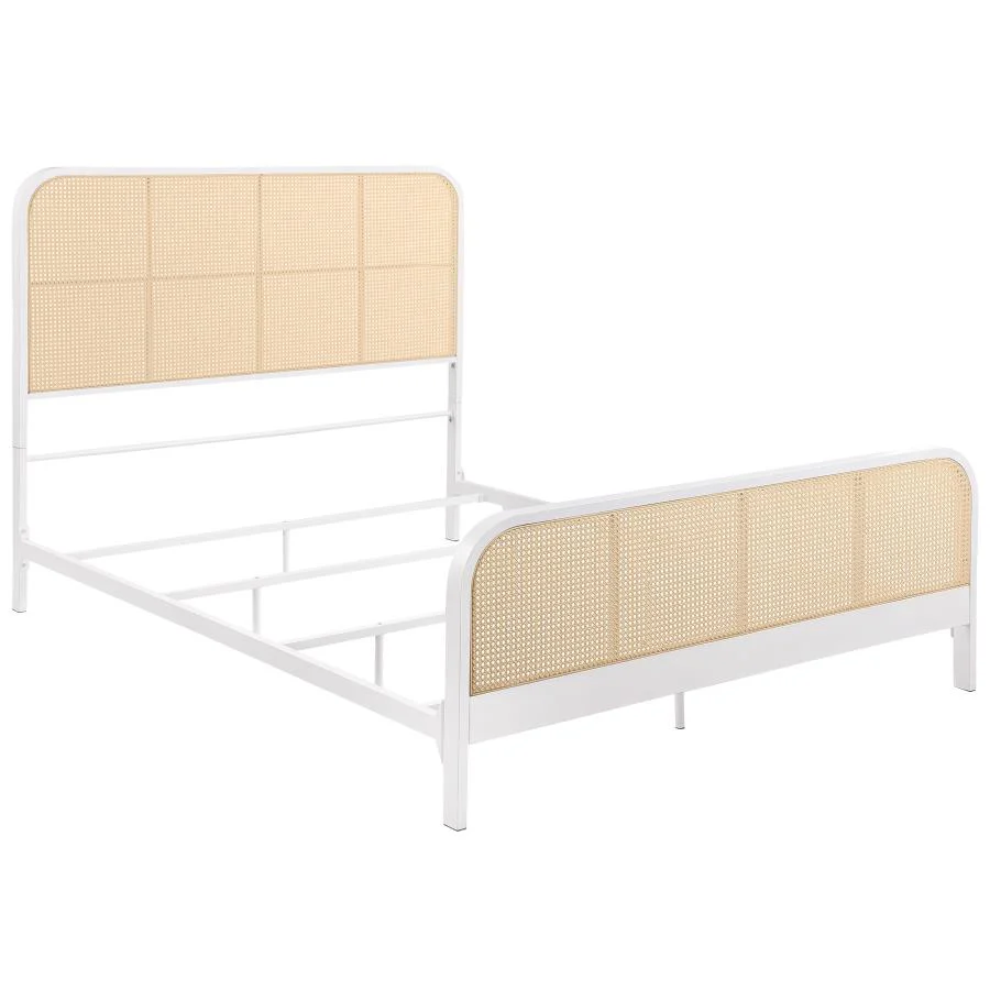 Lanewood - Open Cane Rattan Metal Bed - Image 2