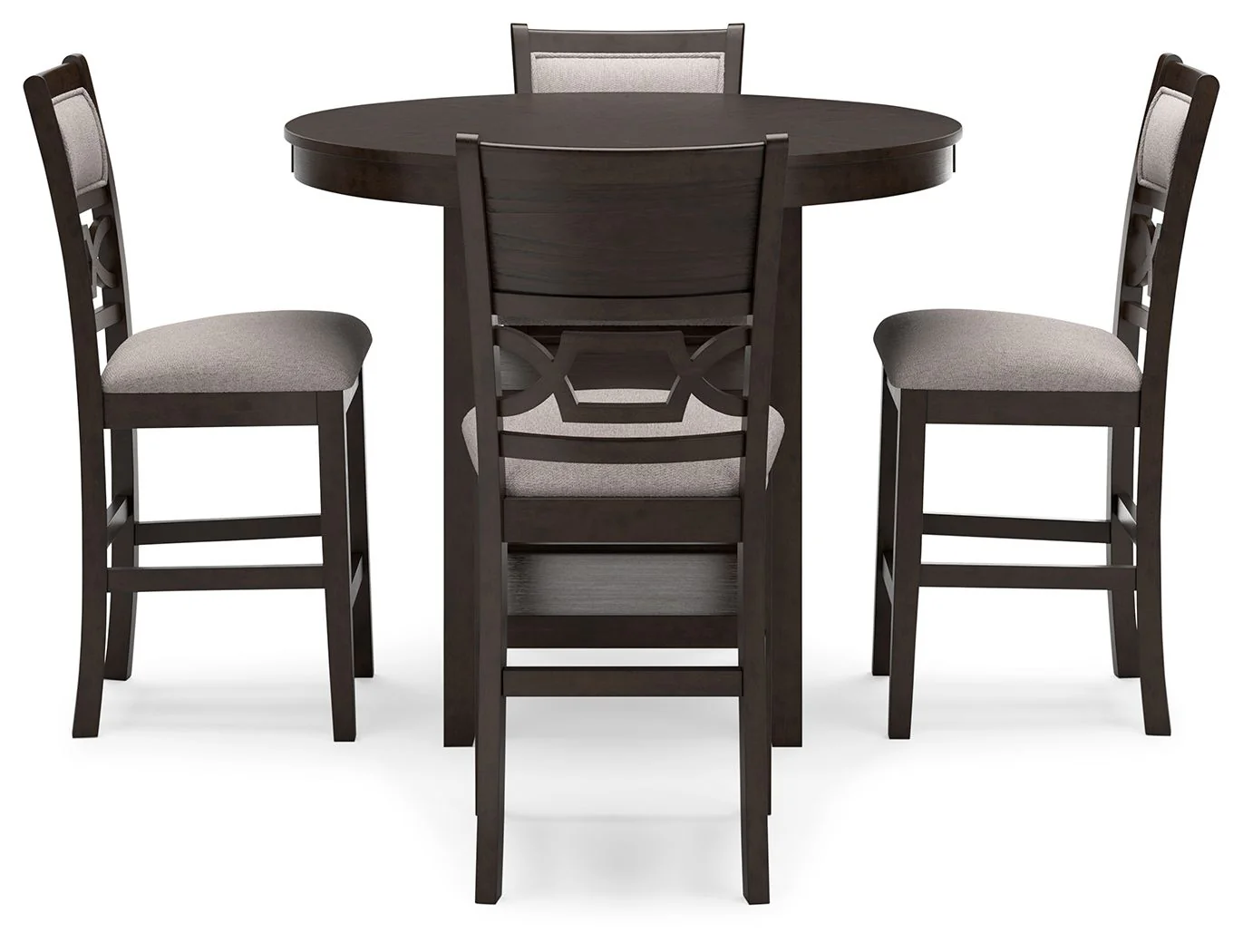 Langwest - Dining Room Counter Table Set (Set of 5) - Brown - Image 4