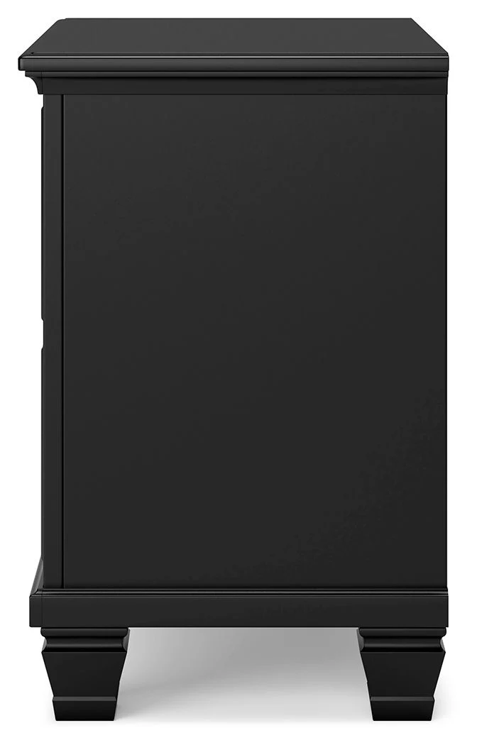 Lanolee - Two Drawer Nightstand - Black - Image 5