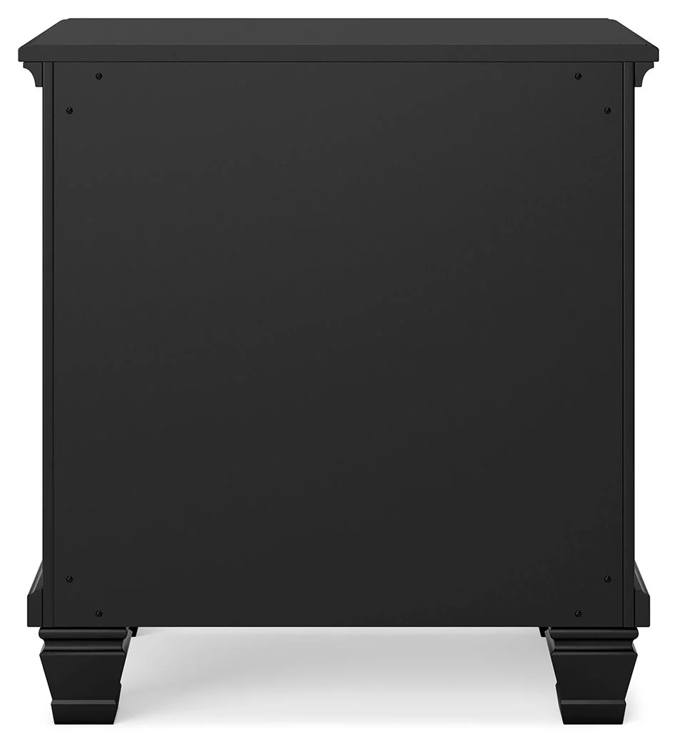 Lanolee - Two Drawer Nightstand - Black - Image 6