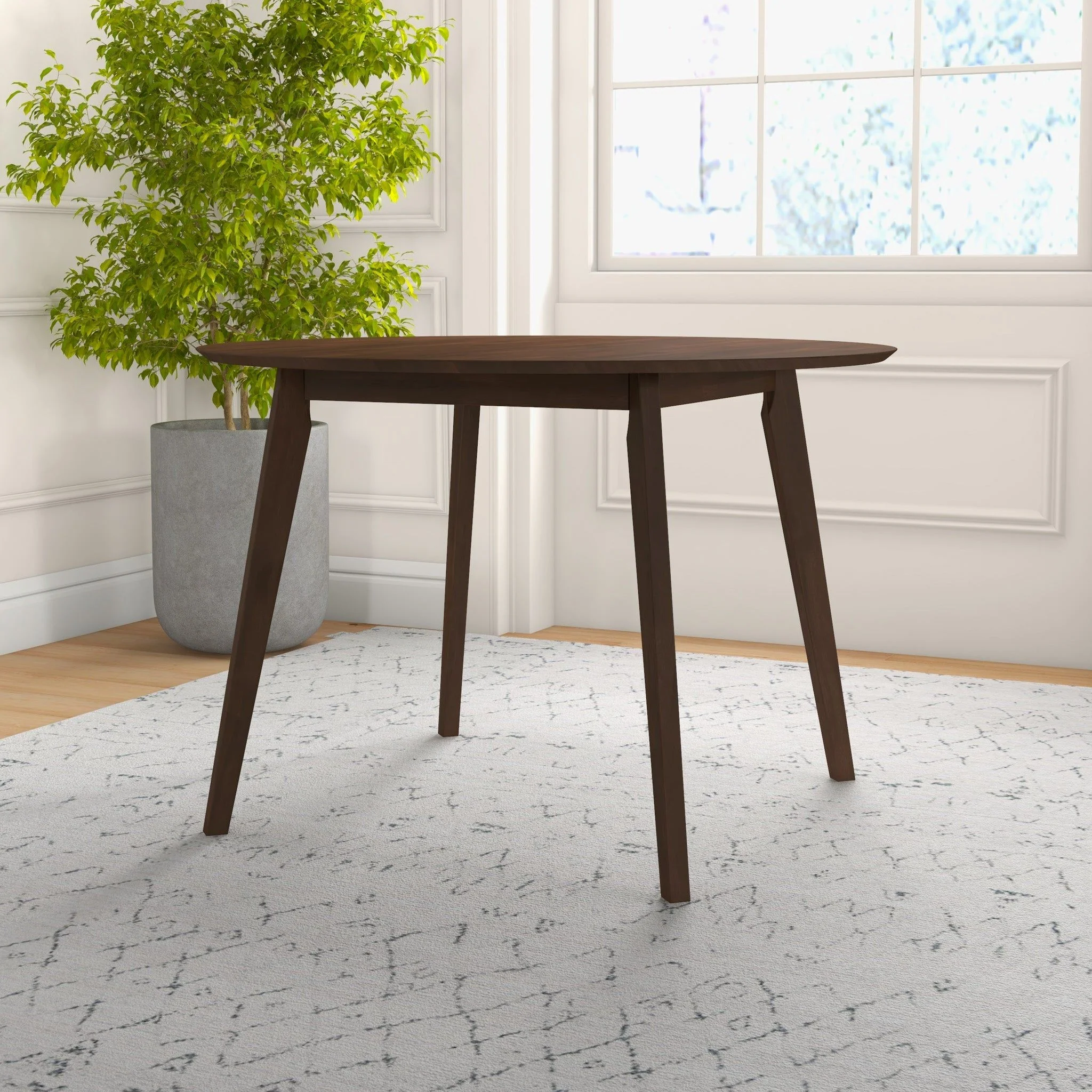 Lara - Dining Table (Walnut) - Brown - Image 2
