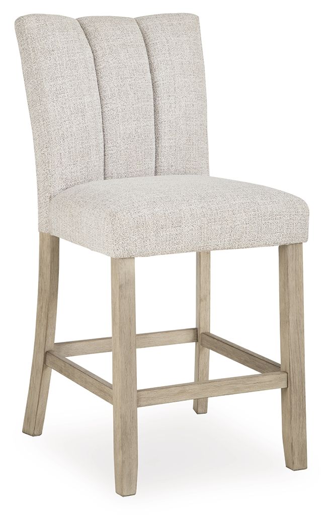 Larawyn - Upholstered Barstool (Set of 2) - Bisque - Image 7