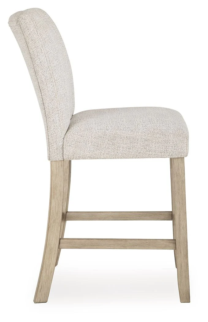 Larawyn - Upholstered Barstool (Set of 2) - Bisque - Image 8