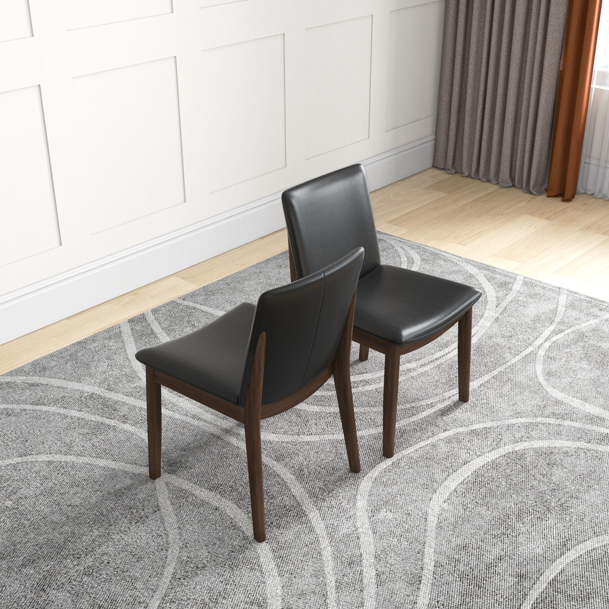 Laura - Mid-Century Modern Solid Wood Dining Chair (Set of 2) - Image 26