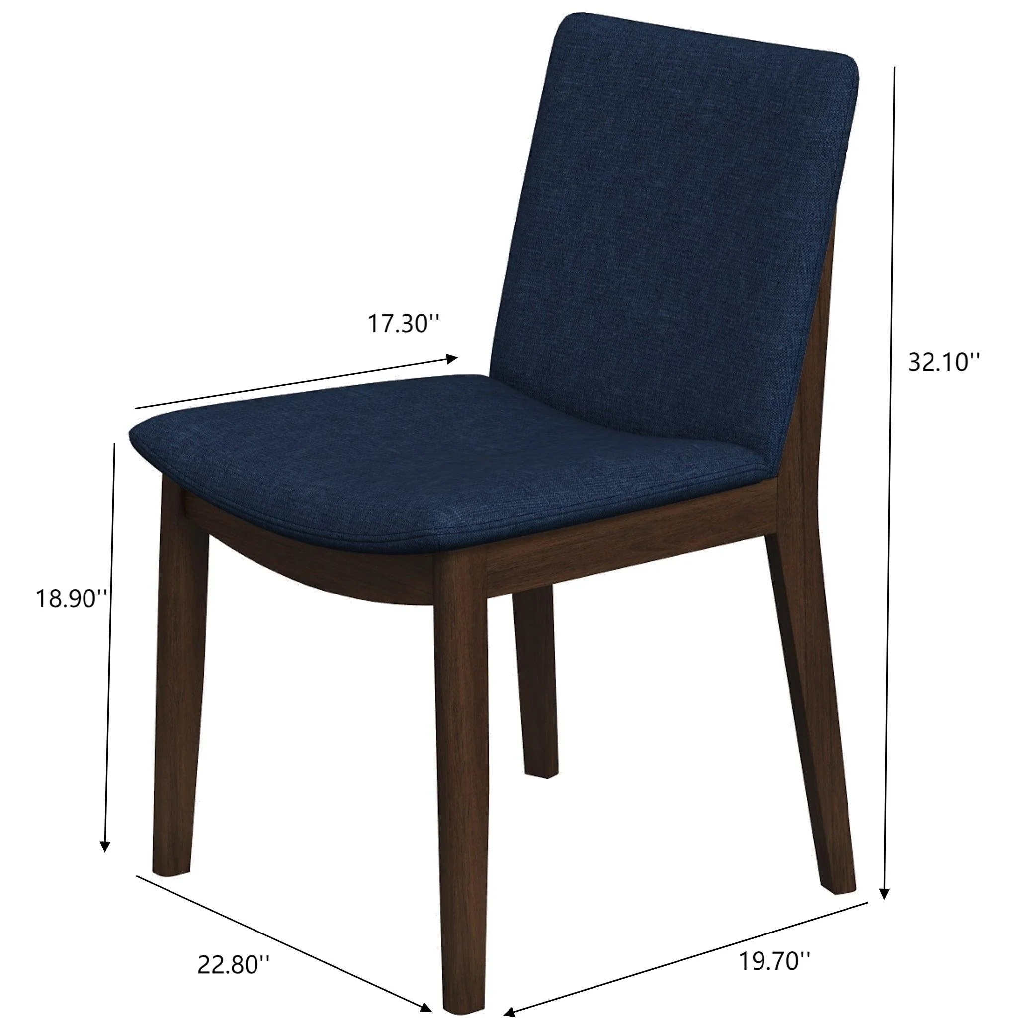 Laura - Mid-Century Modern Solid Wood Dining Chair (Set of 2) - Image 30