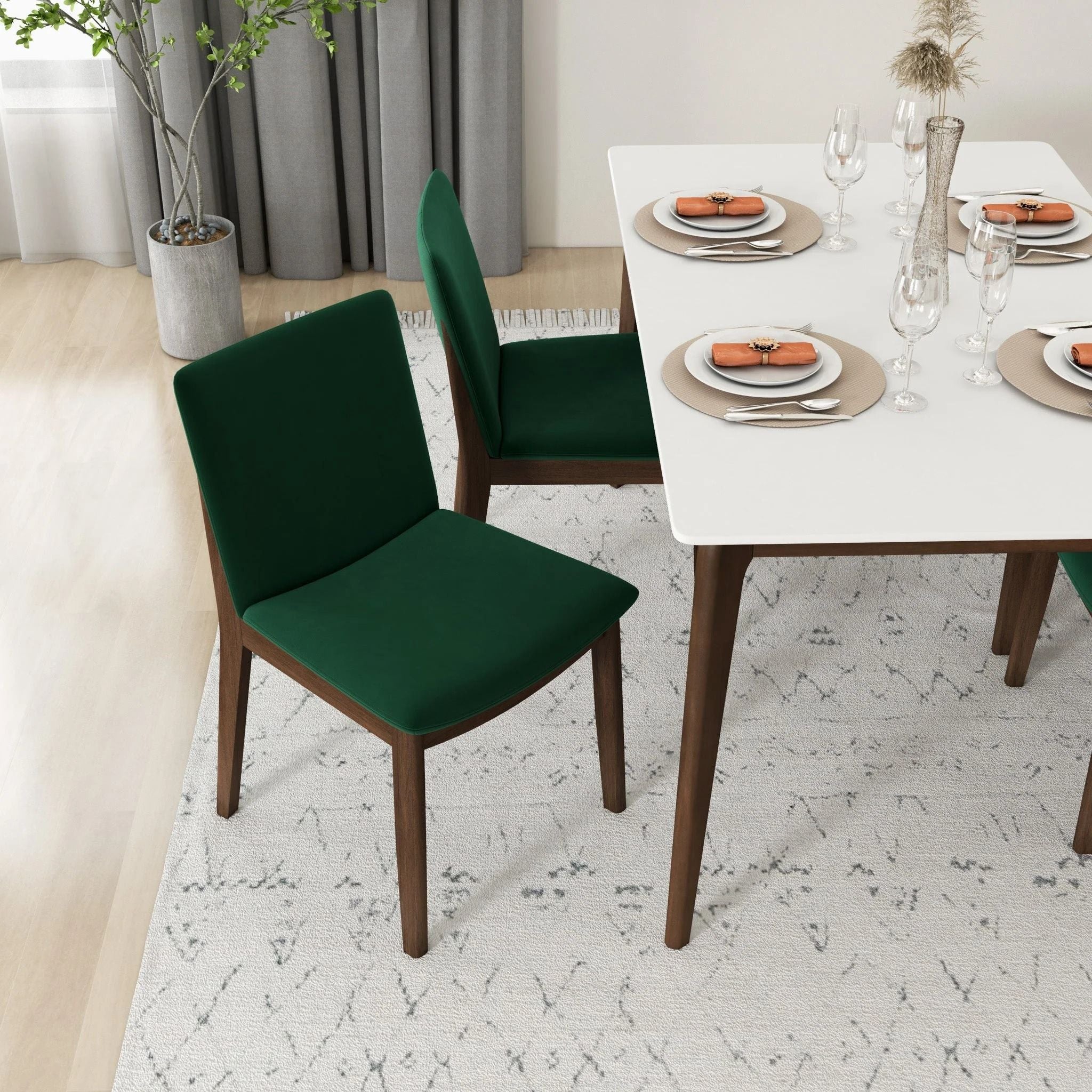 Laura - Mid-Century Modern Solid Wood Dining Chair (Set of 2) - Image 32