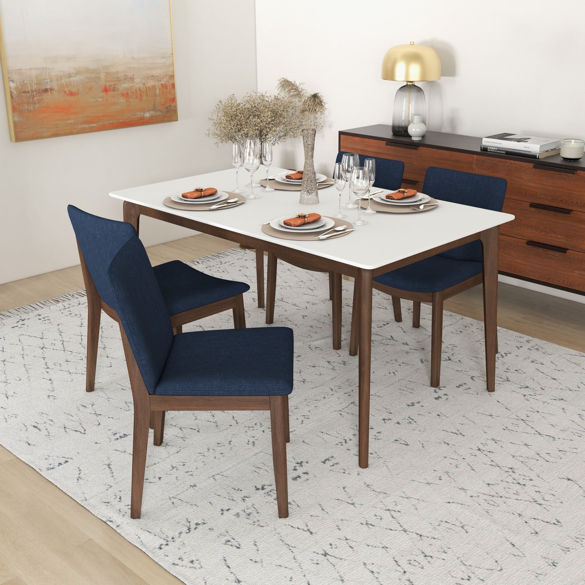 Laura - Mid-Century Modern Solid Wood Dining Chair (Set of 2) - Image 46