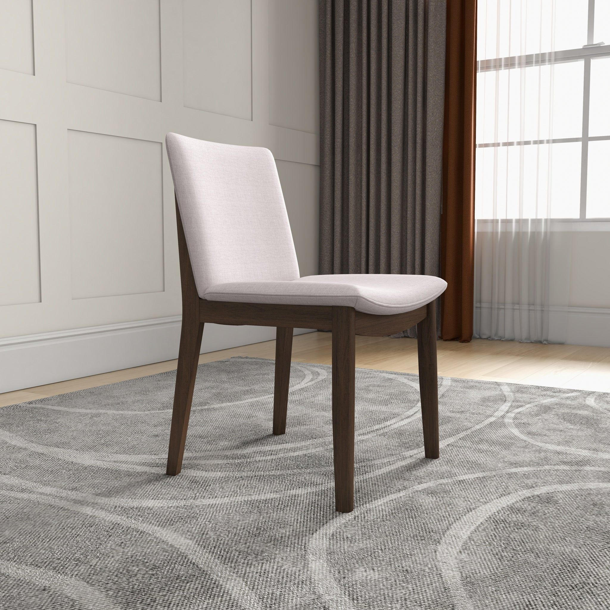 Laura - Mid-Century Modern Solid Wood Dining Chair (Set of 2) - Image 56