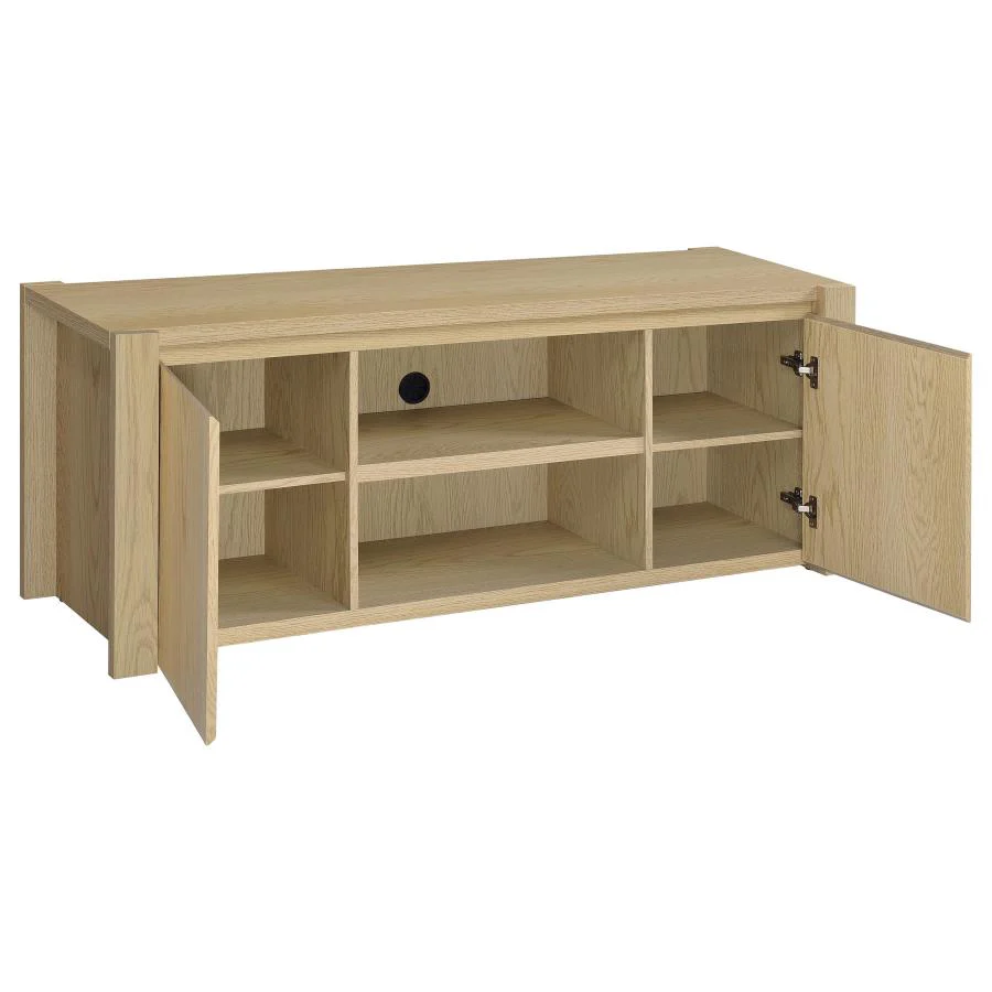 Laurelton - 3 Piece Entertainment Center TV Stand - Light Oak - Image 4