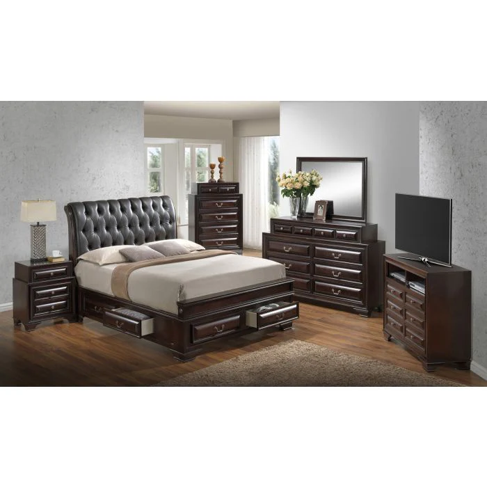 LaVita - Storage Bed Elegant Transitional - Image 3