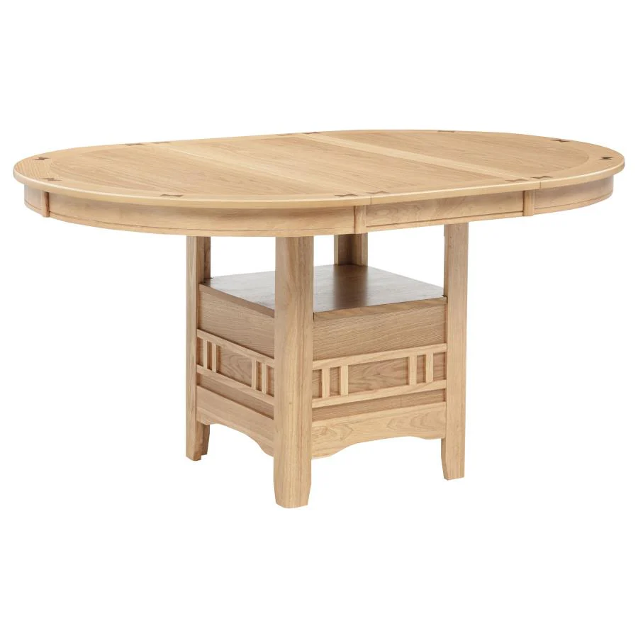 Lavon 5-piece Oval Extension Leaf Dining Set Light Oak - Image 6