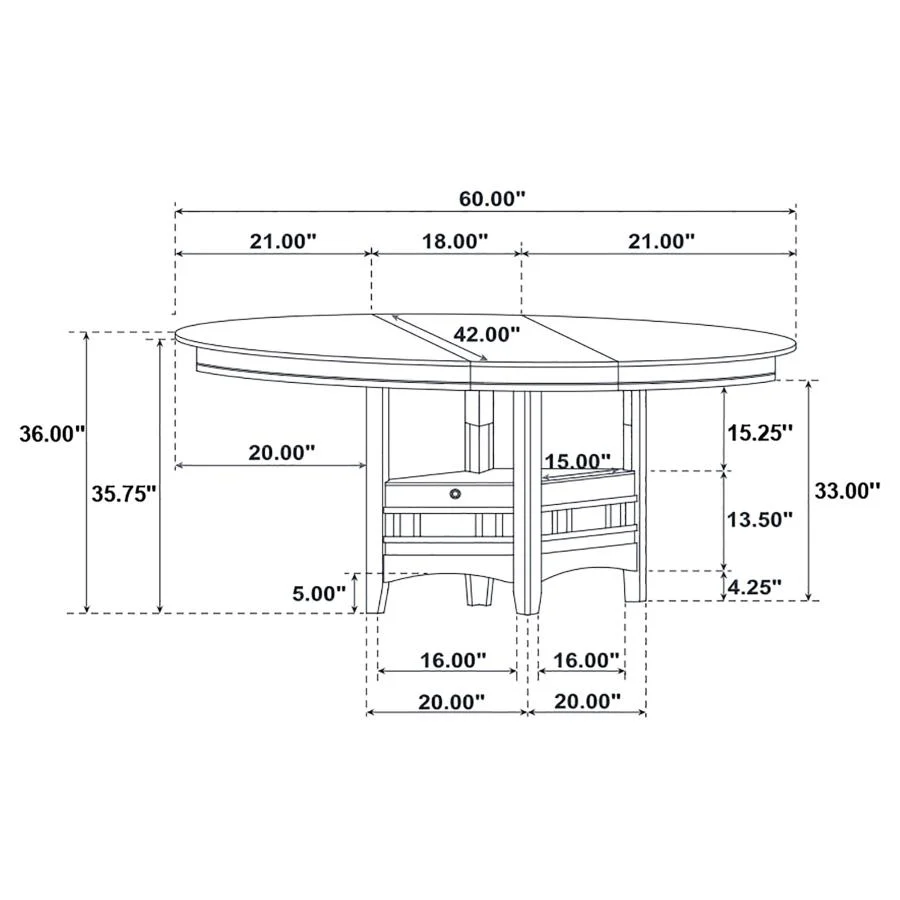 Lavon - Oval Extension Counter Dining Table - Espresso - Image 8