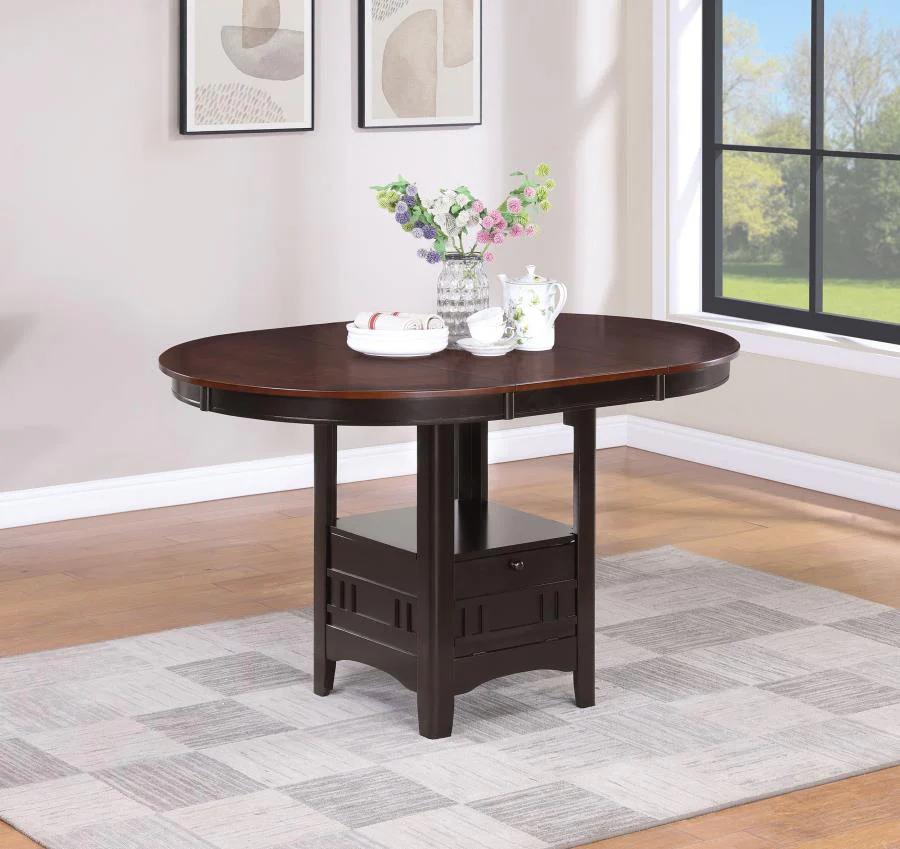 Lavon - Oval Extension Counter Dining Table - Light Chestnut - Image 2